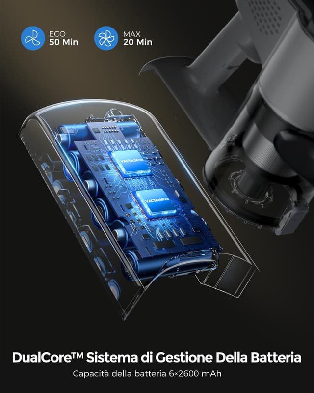 Detalle de Aspirapolvere senza fili VACTechPro 550W