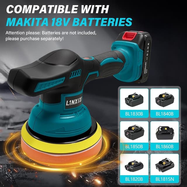 Thumbnail 5 de Cordless Car Polisher Makita 18V 6 inch