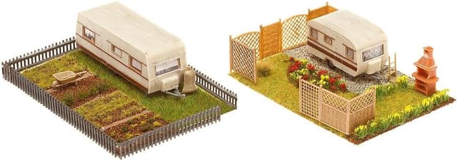 Imagen de Faller F180495 Modélisme Jardins Ouvrier + Caravane en OfertitasTOP