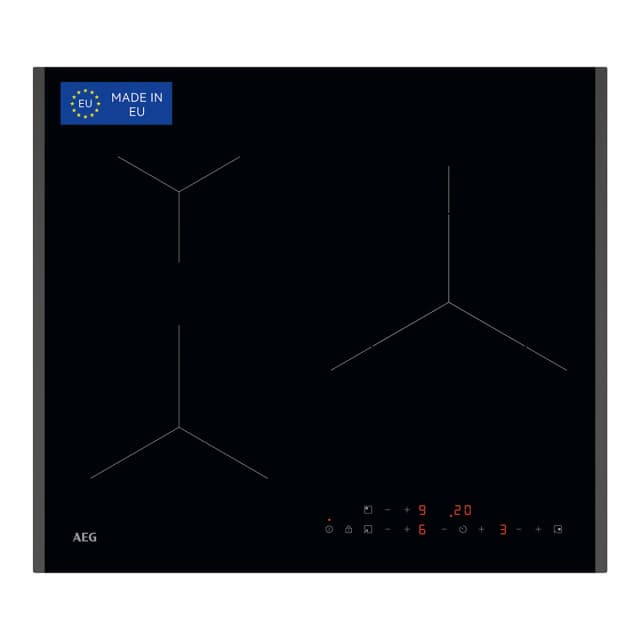Detalle de AEG Placa de inducción AEG TN63IP0BFB con 3 zonas y PowerBoost (reacondicionada Grado B)
