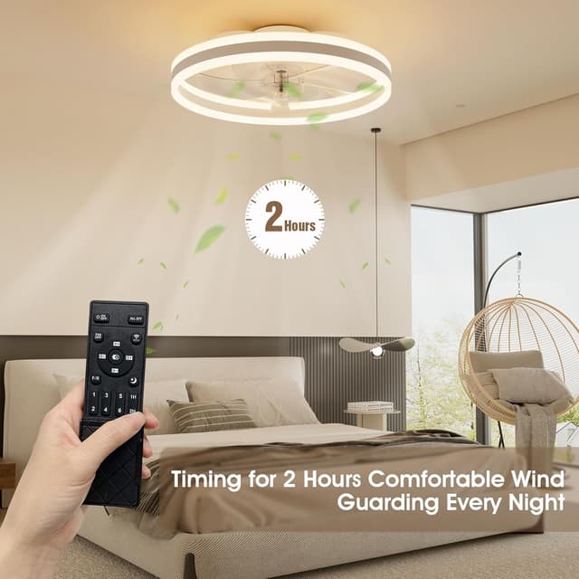 Thumbnail 6 de NIORSUN 50cm Ceiling Fan with Light 6-speed 🌬