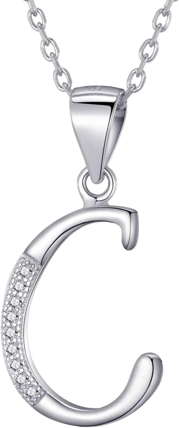 Imagen de Morella collar 45 cm plata 925 con colgante C en OfertitasTOP