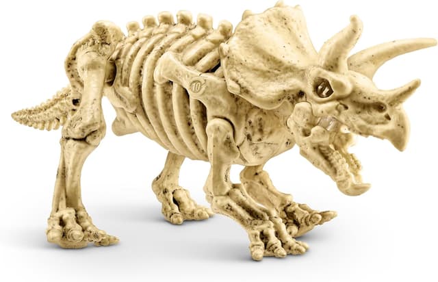 Detalle de ROBO ALIVE Fossil Find Amber Adventure di ZURU con Triceratops, scatola da scoprire e dinosauro giocattolo