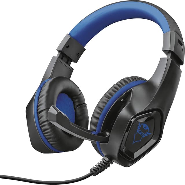 Detalle de Trust Gaming Headset GXT 404B für PS4 & PS5 (blau) – kabelgebundene Kopfhörer mit abnehmbaren Mikrofon und 40-mm-Treibern