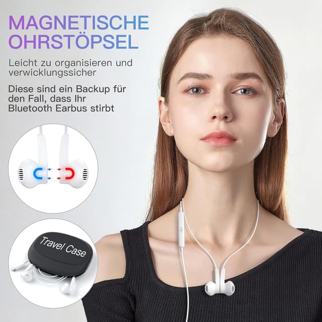 Detalle de USB‑C In‑Ear Kopfhörer für iPhone 17 Air (MFi‑zertifiziert) – mit Mikrofon, Lautstärkeregler & Kabel