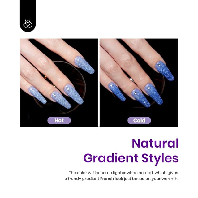 Detalle 2 de Beetles Color Changing Gel Nail Polish Set 0.25 fl oz