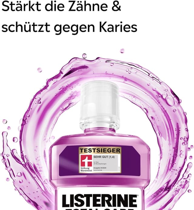Thumbnail 5 de LISTERINE Total Care Mundspülung 6×500 ml für Kariesschutz 🦷