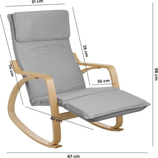 Thumbnail 1 de Baroni Home Sedia a dondolo 150 kg