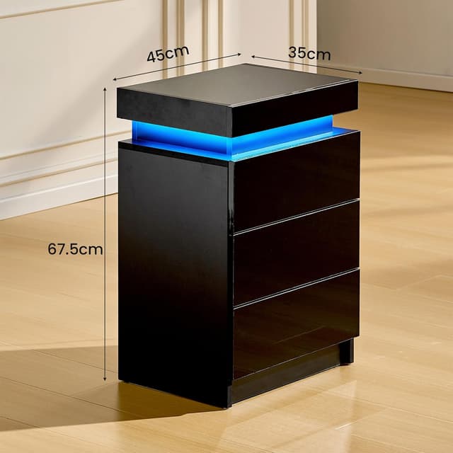 Thumbnail 1 de CLIPOP Bedside Table 45x35x68cm