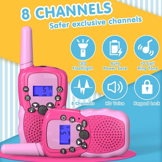Thumbnail 2 de Kearui Walkie Talkie Kinderspielzeug 8 Kanäle