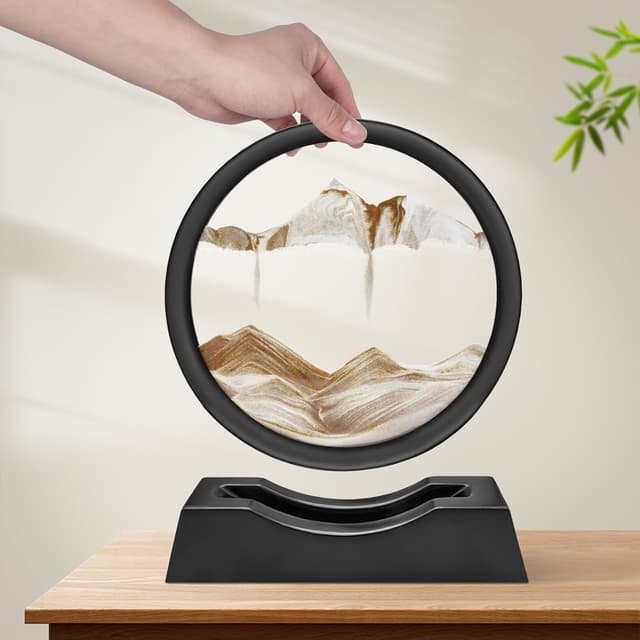 Detalle de Quadro sabbia dinamica 3D 7 caffè