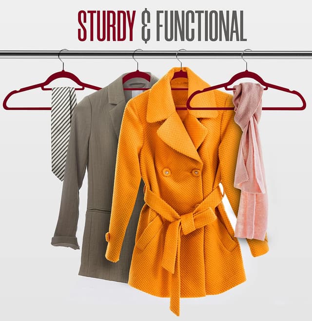 Thumbnail 4 de Utopia Home Perchas de Terciopelo 50 unidades