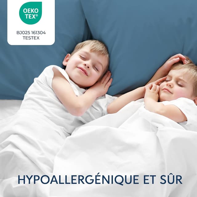 Thumbnail 5 de Dreamzie Taie Oreiller 60x60 Lot de 2 Bleu Clair