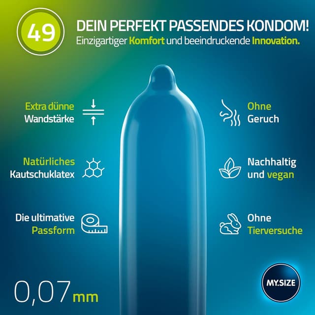 Thumbnail 2 de MY.SIZE Kondom Größe 2 49 mm