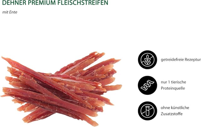 Detalle 2 de Dehner Premium Hundesnack Entenbrustfilet 500 g