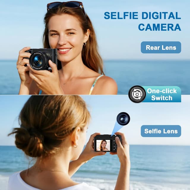 Detalle de Digital Camera 64MP 4K Vlogging Camera with 16X Zoom