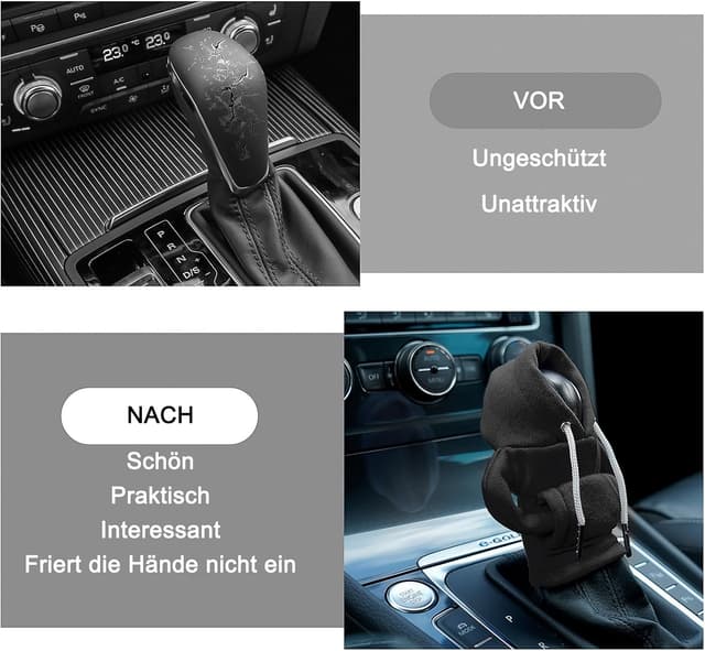 Thumbnail 4 de CORATED Schaltknauf Hoodie schwarzer Ăberzug đ§Ł