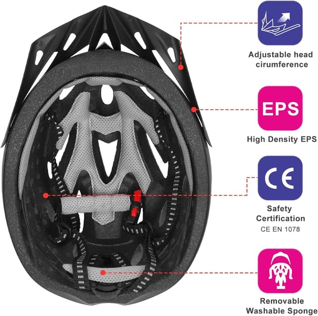 Detalle de RaMokey Cycle Helmet 18 vents 58-62cm