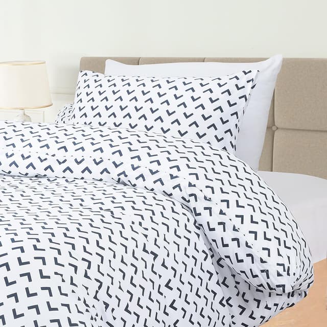 Thumbnail 2 de Utopia Bedding Navy Print Duvet Cover Set