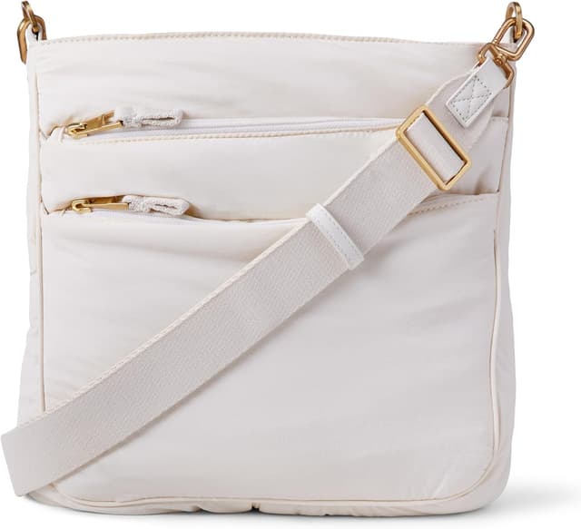 Detalle de Amazon Essentials Women’s Slim Nylon Cross-body Bag