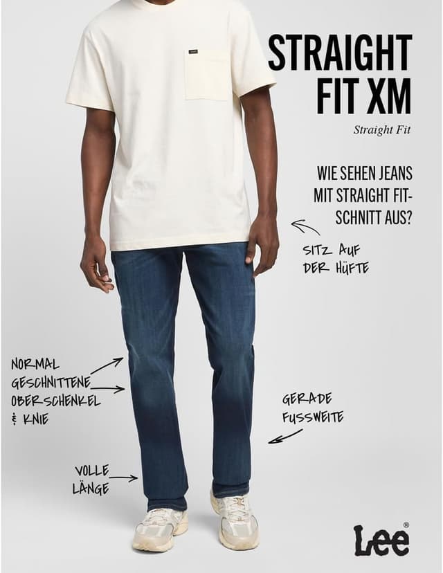 Detalle 2 de Lee Straight Fit Xm Herrenjeans 32