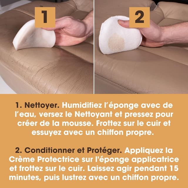 Thumbnail 2 de Kit d'entretien cuir voiture 250 ml