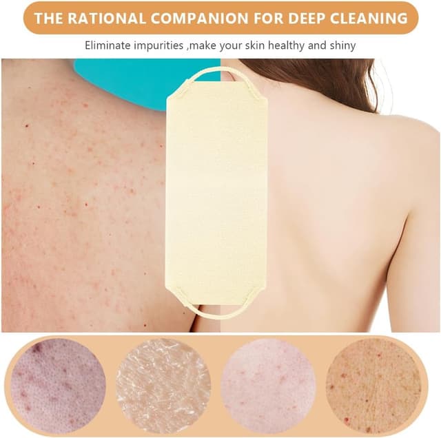 Detalle 2 de LOPHE Scrubber per la schiena: panno esfoliante elastico per doccia e bagno
