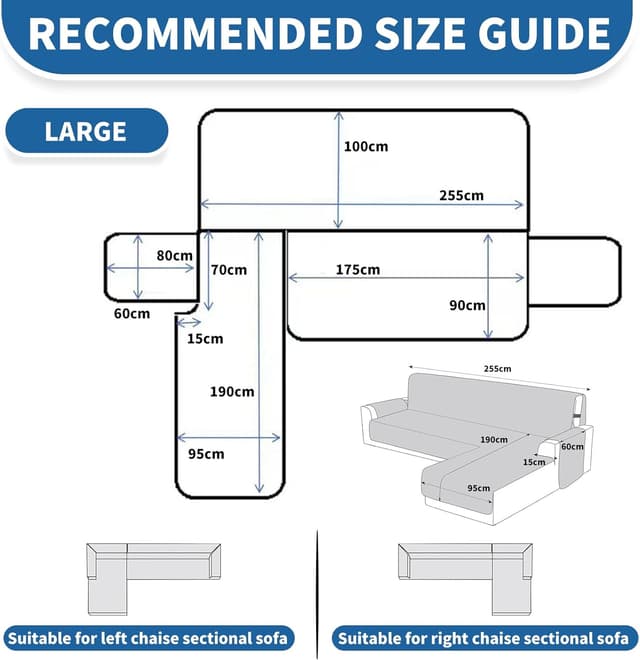 Detalle de Copridivano YSTELLAA impermeabile 3 posti 255 cm