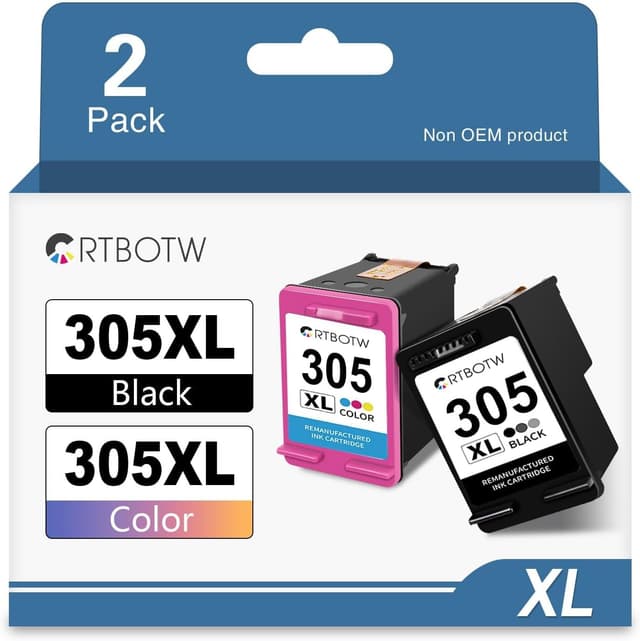 Imagen de CRTBOTW 305XL cartuccia rigenerata per HP 305 nero e colore 🖨 en OfertitasTOP