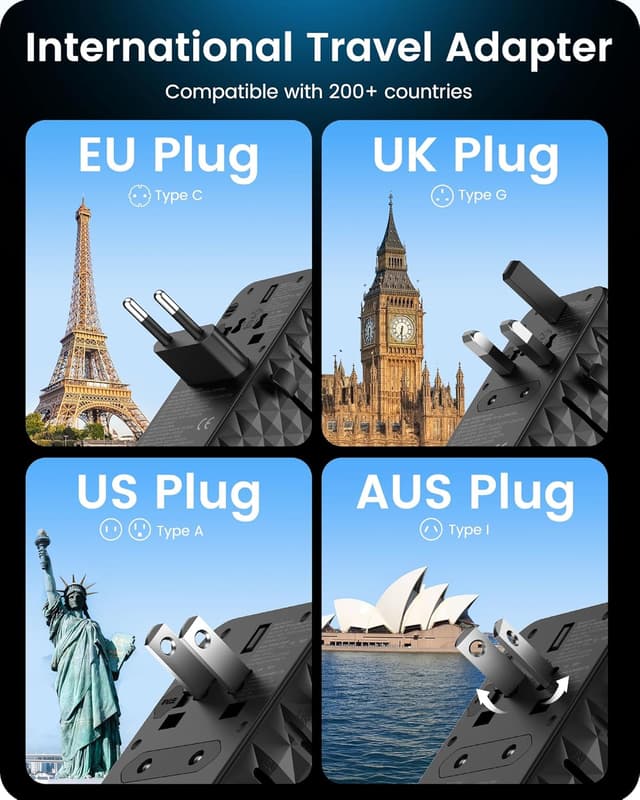 Thumbnail 1 de LENCENT 85W Adaptador enchufe universal USB-C 70W