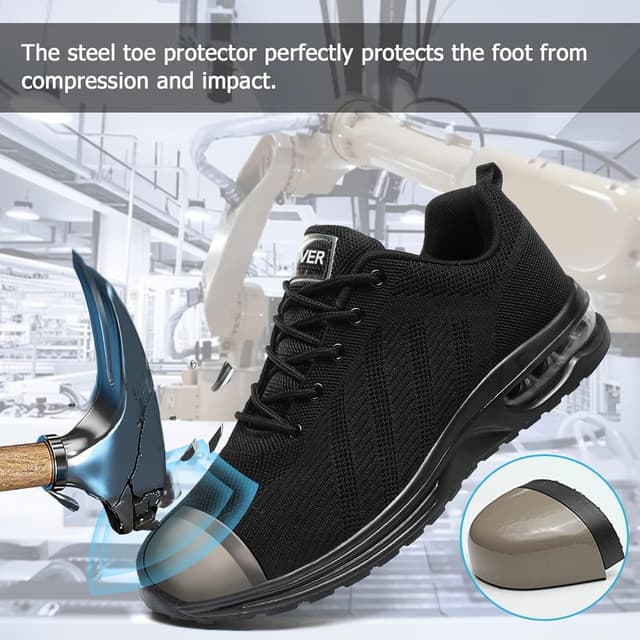 Thumbnail 1 de Lightweight Steel Toe Caps Trainers Safety Shoes