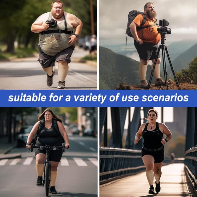 Thumbnail 6 de PUTUO Plus Size Compression Socks 20–30 mmHg (1 pair) for Men & Women