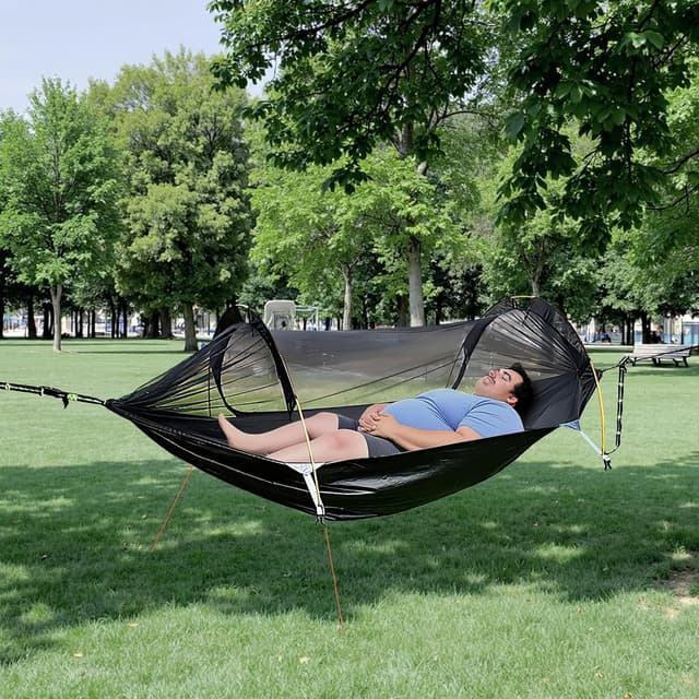 Detalle de Night Cat amaca-tenda per 1 persona impermeabile con zanzariera