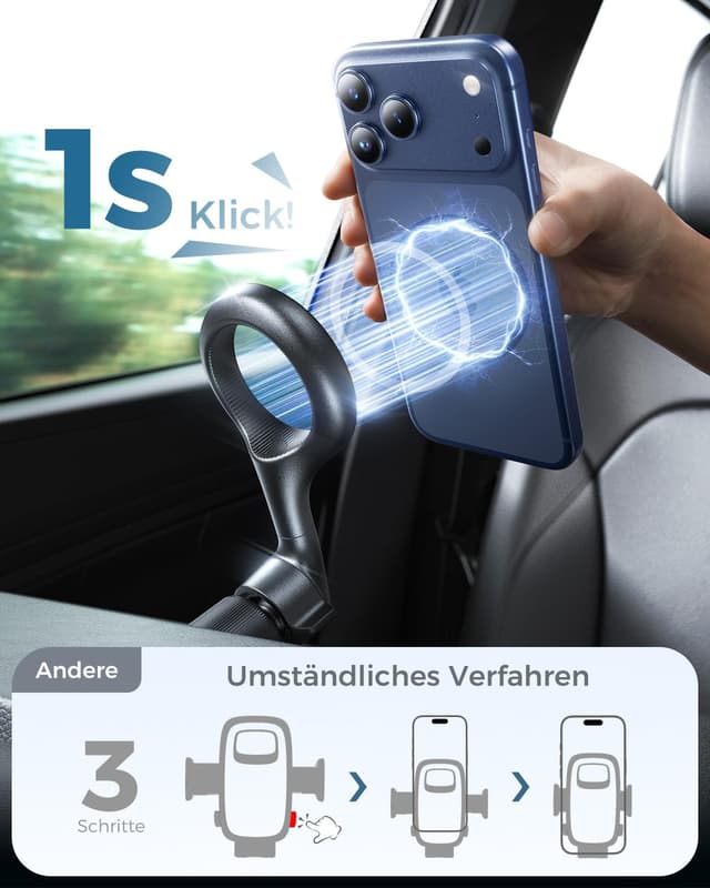 Thumbnail 4 de MRGLAS Handyhalterung Auto 2026 mit starker Magnetkraft