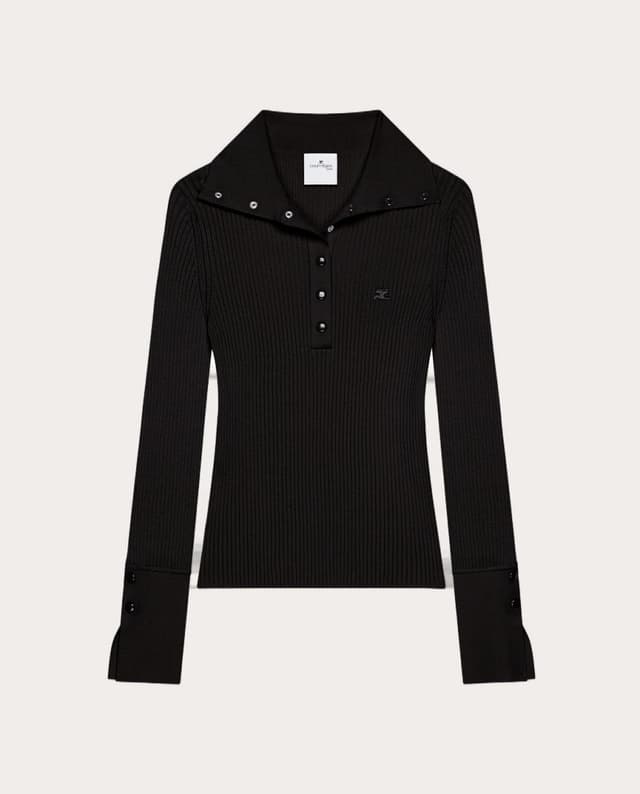 Imagen de Courrèges Camisa de punto abotonada en OfertitasTOP