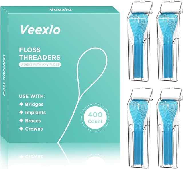 Detalle de Floss Threaders 400 Count Pack 🦷