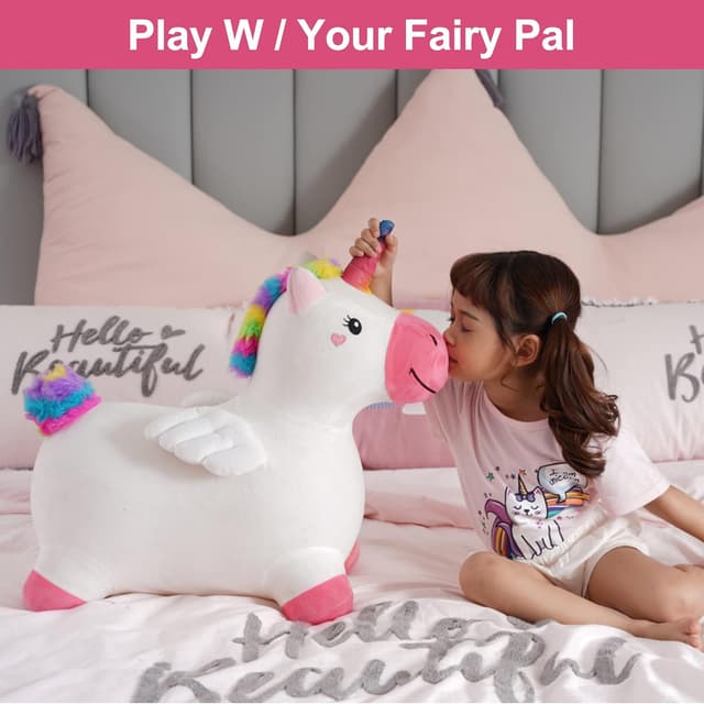 Thumbnail 6 de iPlay iLearn Bouncy Pals Hopping Unicorn 18M