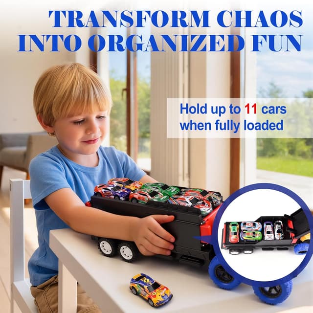 Thumbnail 2 de Havnidy Construction Truck 12 Pull-Back Cars