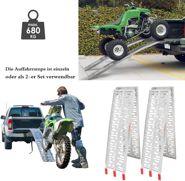 Thumbnail 4 de Lospitch Rampa di Carico Pieghevole in Alluminio 340 kg