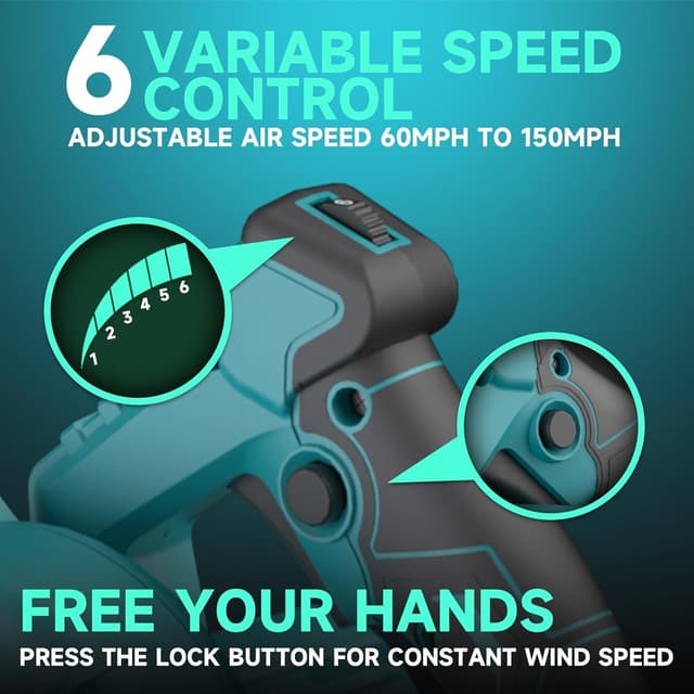 Thumbnail 3 de Soplador a batería 18V Makita 257 km/h