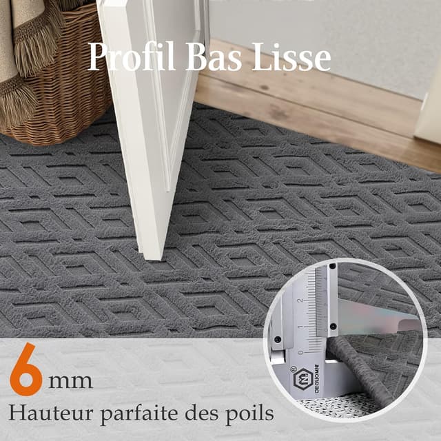Detalle 1 de PureCozy tapis 200x300 antidérapant