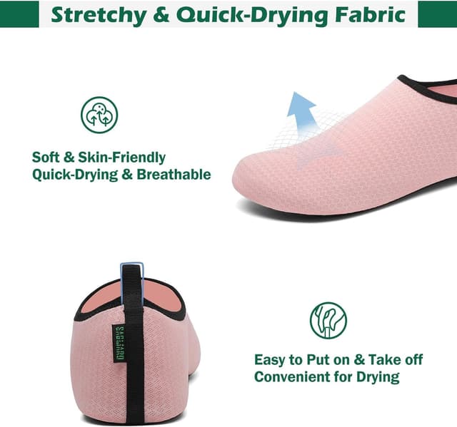 Detalle de SAGUARO Chaussures aquatiques homme/femme à séchage rapide (suaie antidérapante et 7 trous de drainage)