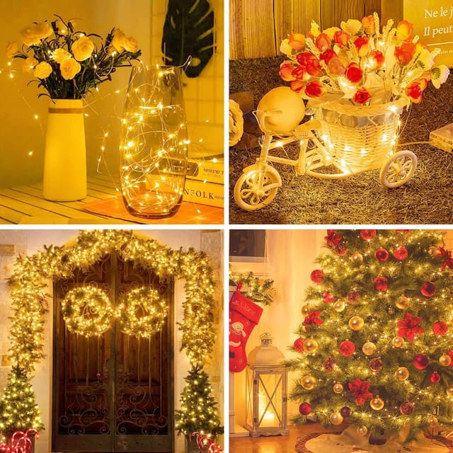 Detalle 1 de LED Lichterkette 16 Stück mit Batterien 2 m