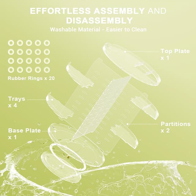 Thumbnail 6 de Auxmir Schminktisch Organizer 9-stufig 🔄