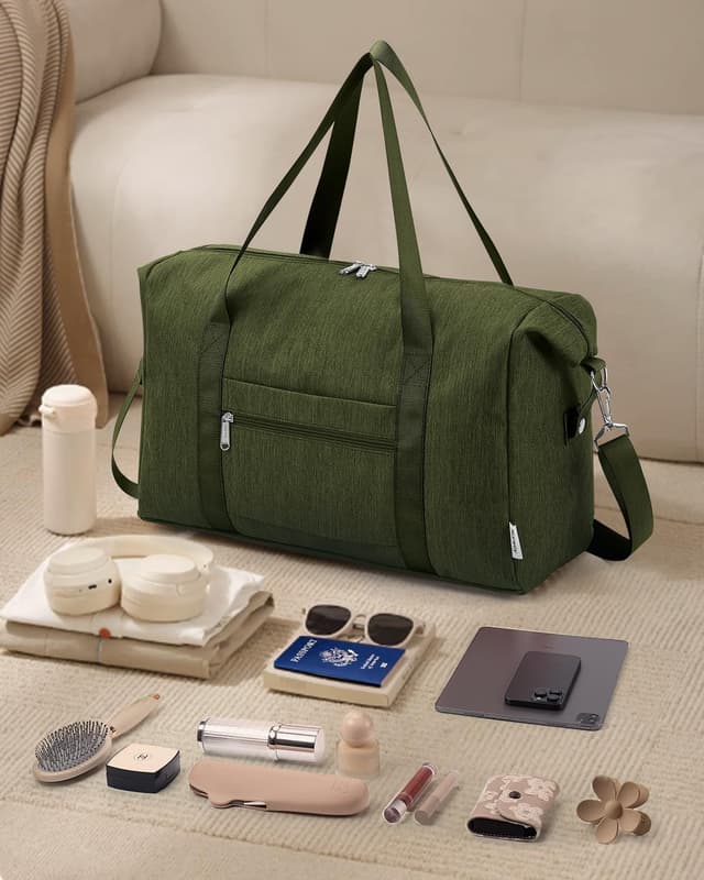Thumbnail 6 de Narwey for Easyjet Cabin Bag 45x36x20cm – 25L foldable underseat travel duffel (Army Green)