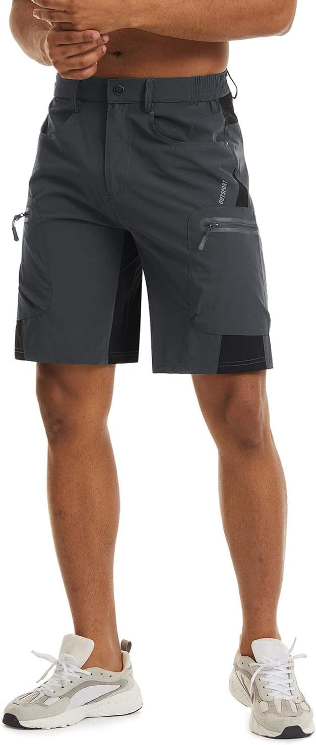 Thumbnail 6 de TACVASEN Men’s Hiking Cargo Shorts 10" with Zipper Pockets (Quick-Dry Stretch)