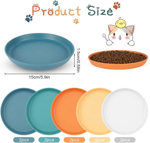 Thumbnail 1 de Alaoo Comederos para Gatos 10 piezas 🐱