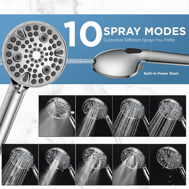 Thumbnail 4 de MakeFit Dual Filtered Rain Shower Head Combo