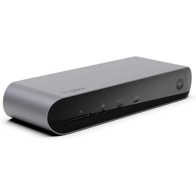 Detalle de Belkin Connect Base de acoplamiento Thunderbolt 4 Pro (12 puertos) para MacBook y portátiles con Thunderbolt 4