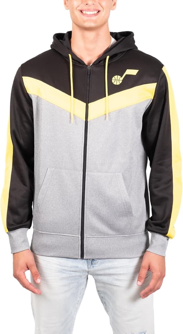 Detalle 2 de Ultra Game Men’s NBA Official Full Zip Hoodie Sweatshirt (Ultra Soft Fleece-Lined)